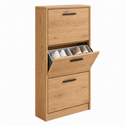 Brookhaven Slim Three-Compartment Shoe Storage Cabinet