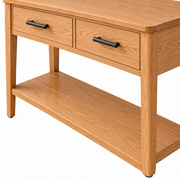 Willowmere Entryway Console Table with Two Drawers and Lower Shelf