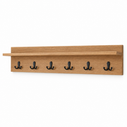Havenrail Wall-Mounted Entryway Coat Rack with Shelf and 6 Hooks