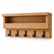 Oakridge Wall-Mounted Entryway Organizer with Mail Slot and 5 Hooks